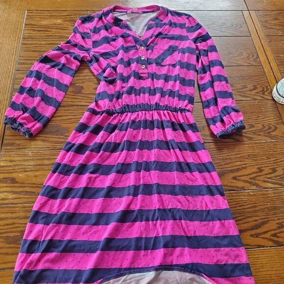 Lilly Pulitzer Beckett pink&blue striped dress - Picture 3 of 4